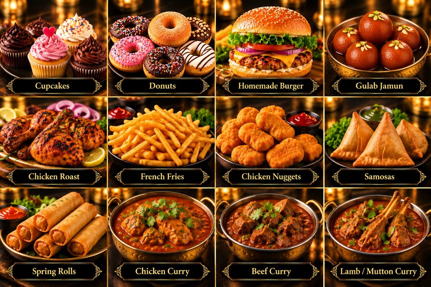 A selection of homemade snacks for family gatherings